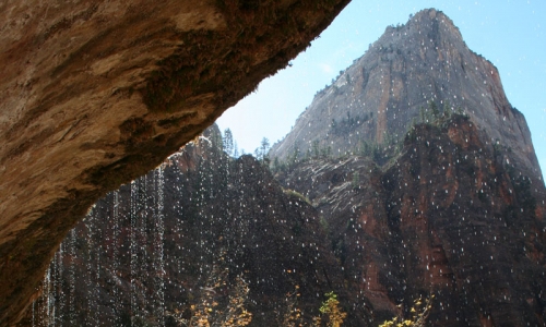 Viewpoint at Weeping Rock in Zion