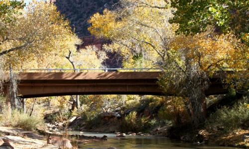 Virgin River Bridge Zion National Park