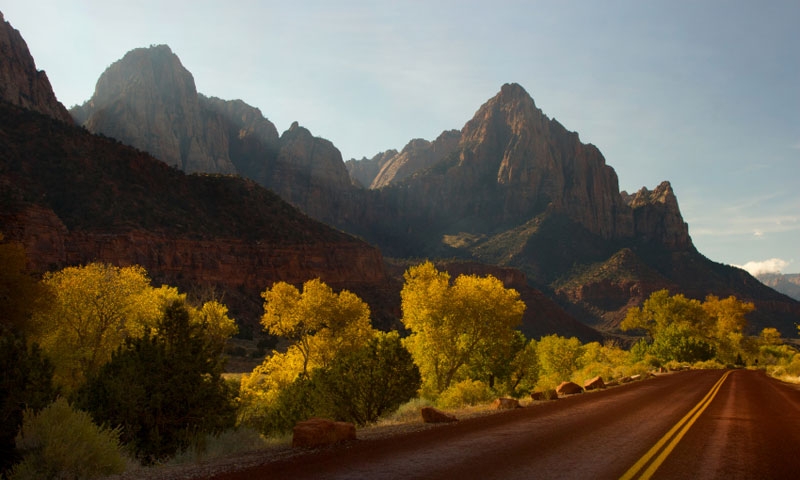 Scenic Drive to the Watchman in Zion National Park