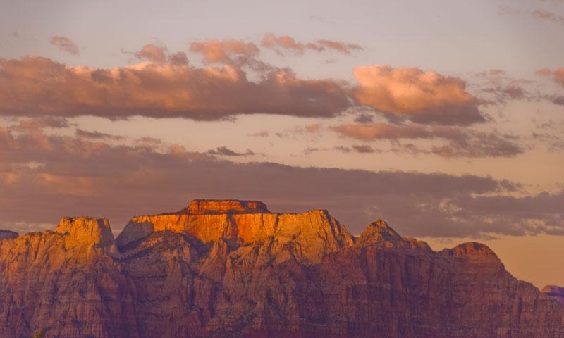 Looking to Zion National Park from Gooseberry Mesa