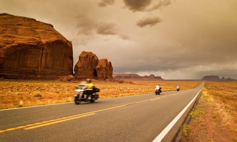 Motorcycle Tour through Monument Valley