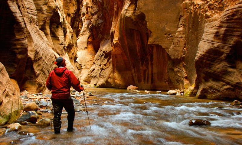 Hiking the Zion Narrows of the Virgin River