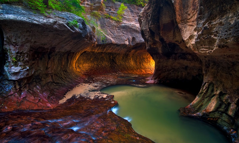 A Canyoneering Trail through The Subway in Zion National Park