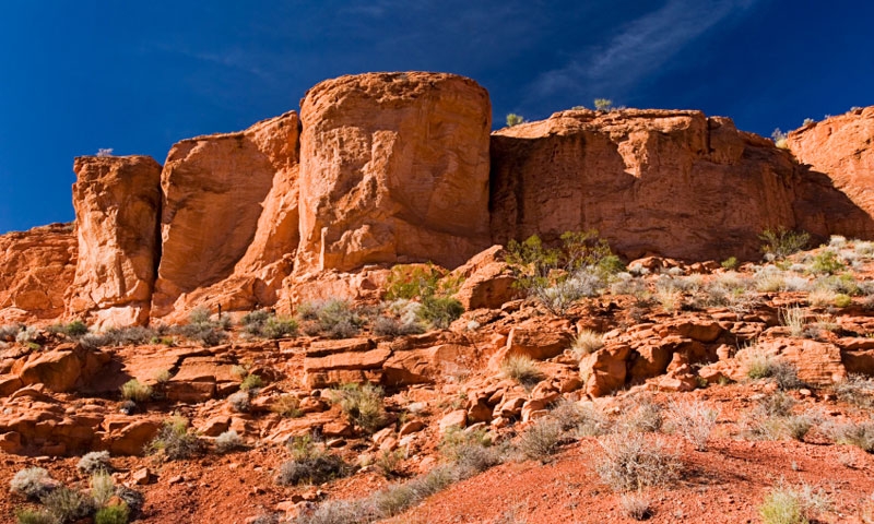 Red Cliffs Recreation Area near St Geroge