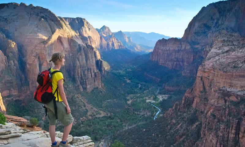 Angels Landing Hiking Trail in Zion