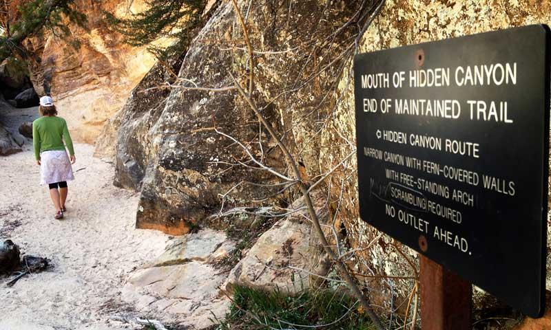 Hidden Canyon Trail in Zion National Park